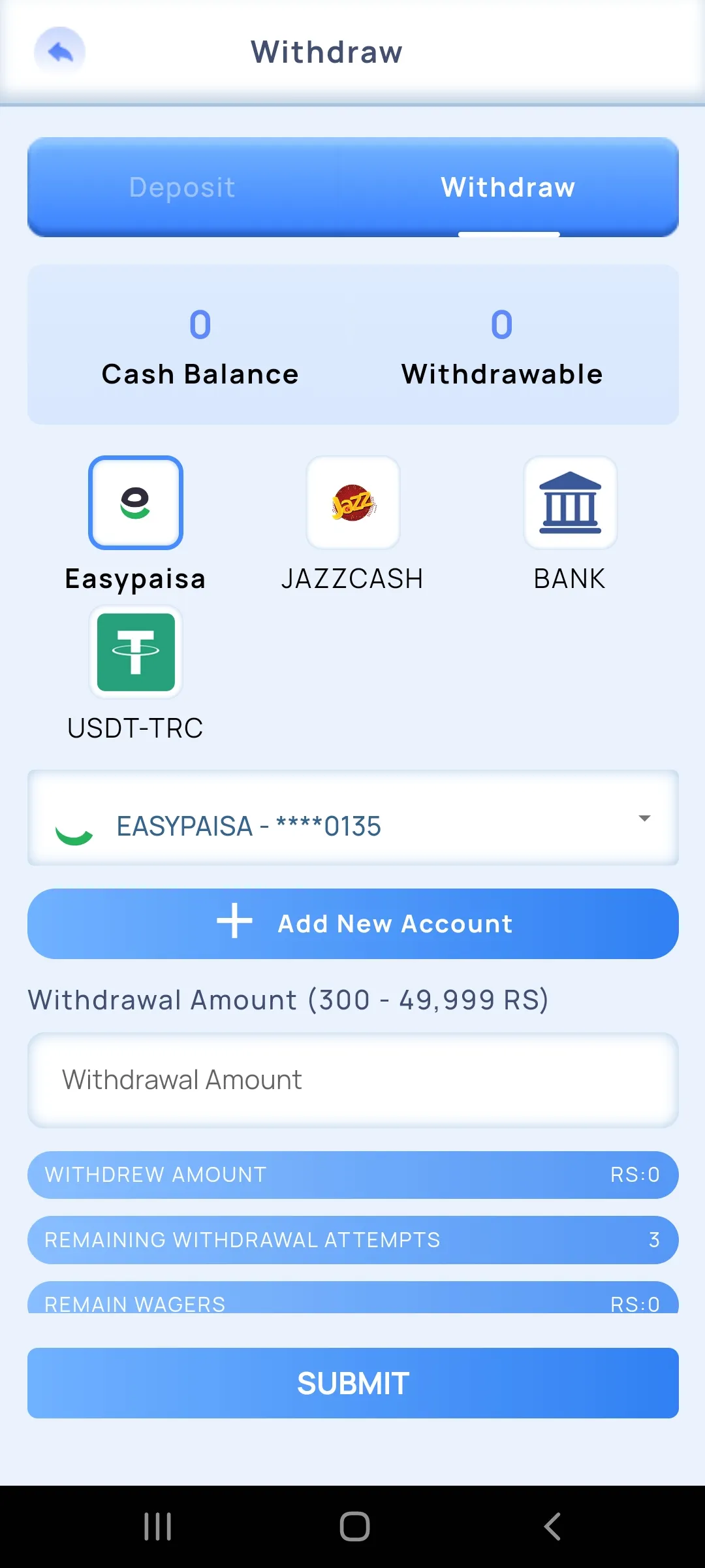 Choose-Account-Type Enter-Amount-and-Withdraw